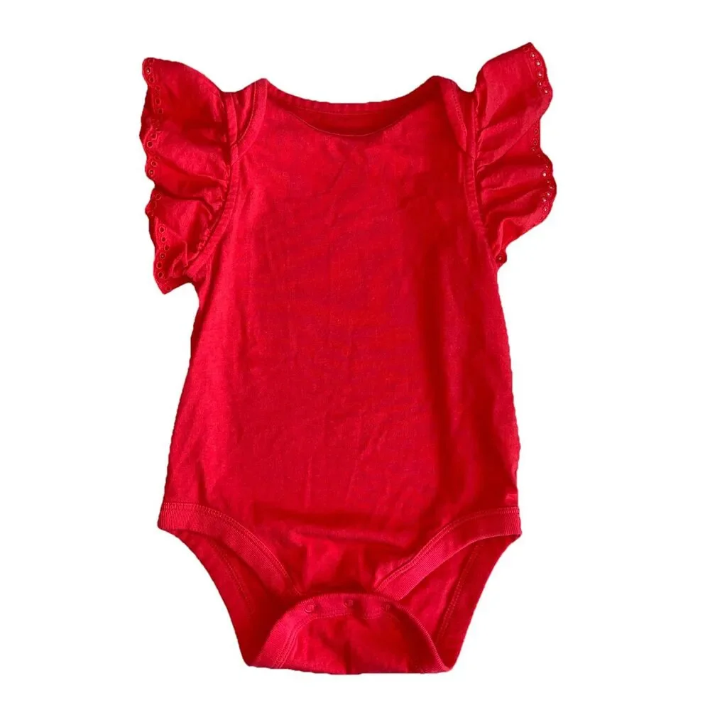 Gap Baby Girl 4 Piece Lot 3-6, 6-12, 12-18 Months Eyelet Dress, Tees, Sweater.‎